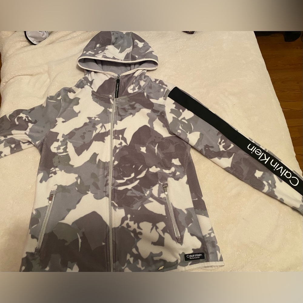 Calvin Klein zip up hoodie.